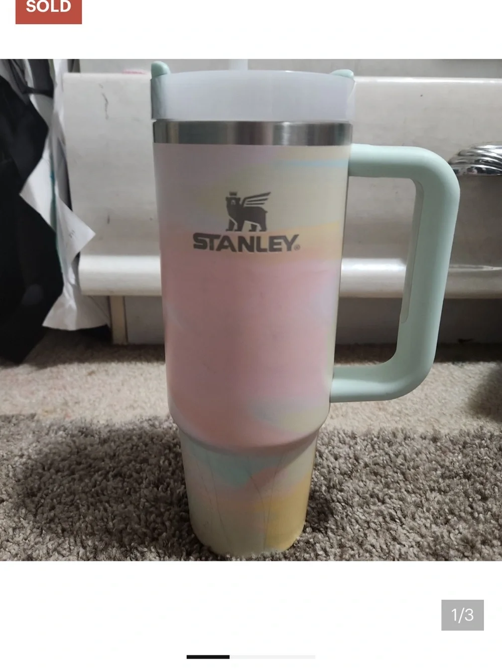 🍾 Stanley 30oz Quencher warm Serene BrushStrokes Taylor swift Tie-Dye cup VIRAL